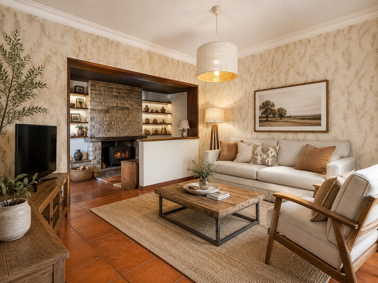Moradia T4 Centro de Cascais — Sala de estar