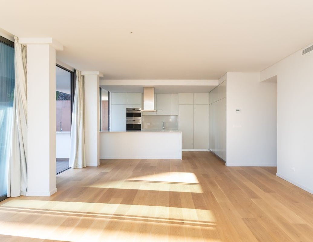 Sala e cozinha em open space