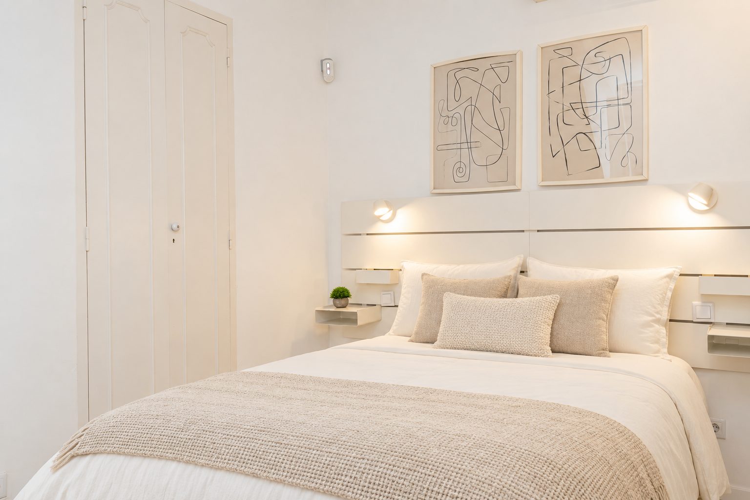 Quarto com arrumação