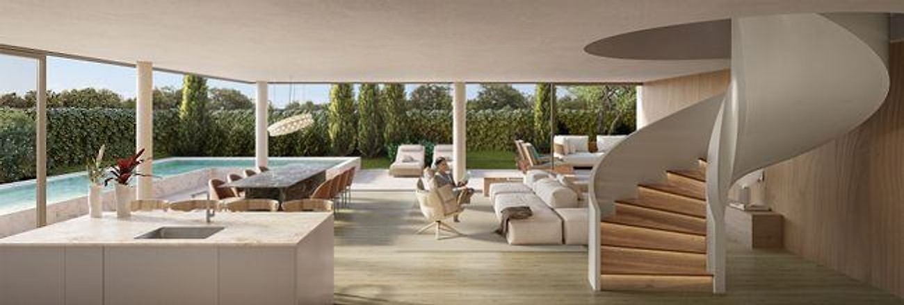 Render — rooftop com spa
